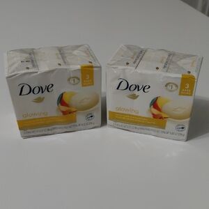 DOVE Glowing Beauty Bar with Mango Butter and Almond Butter (X2) 3 Pk